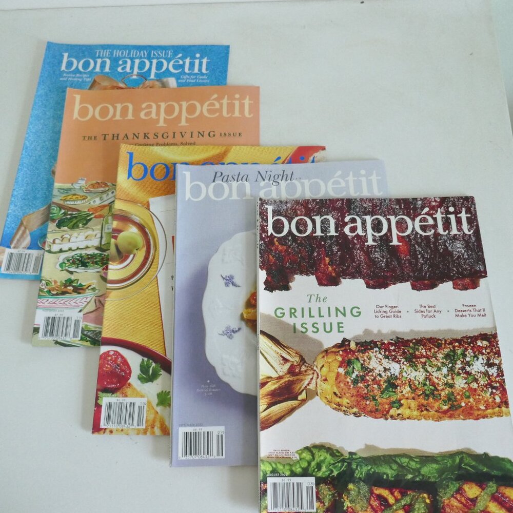 5 issues Bon Appetit magazine